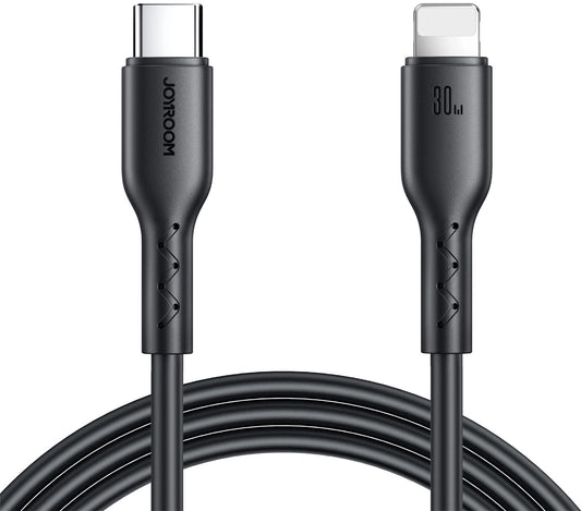 Datový a nabíjecí kabel USB-C - Lightning Joyroom SA26-CL3, 30W, 1m, černý
