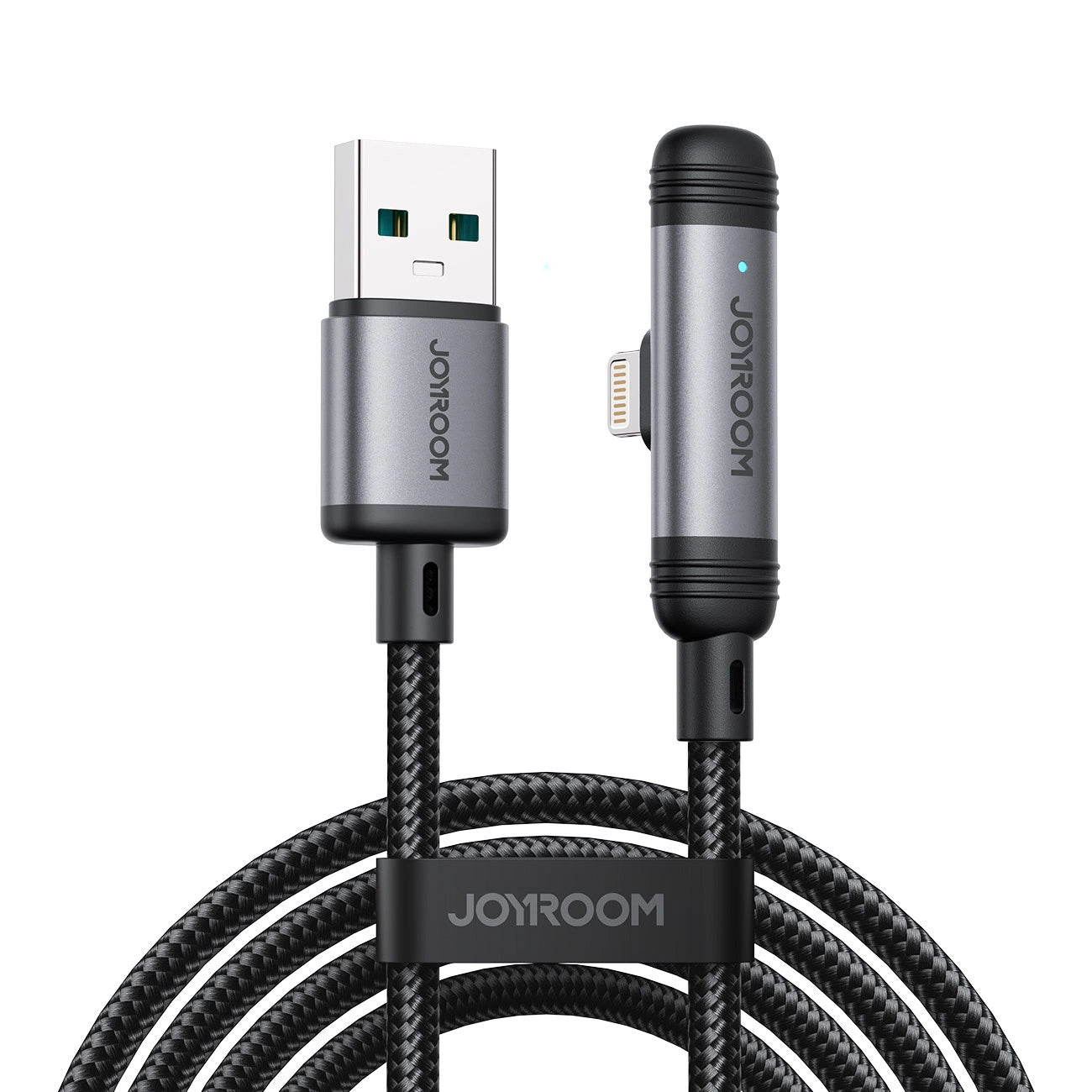Datový a nabíjecí kabel USB-A - USB-C Joyroom S-A56 EnjoyX Angled, 20W, 1.2m, Černý