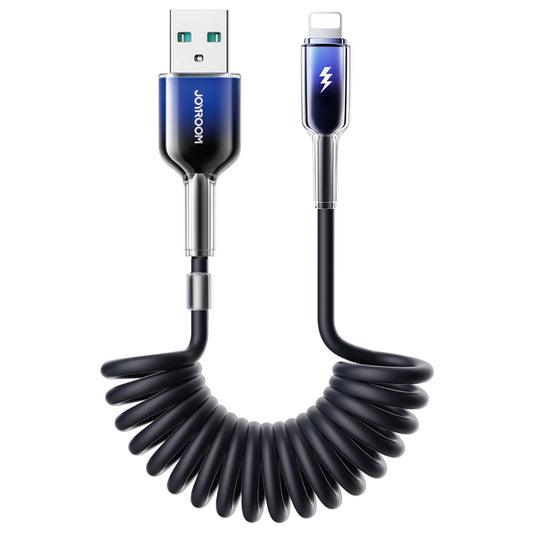 Datový a nabíjecí kabel USB-A - Lightning Joyroom S-A43 Crystal, 18W, 1.5m, černý