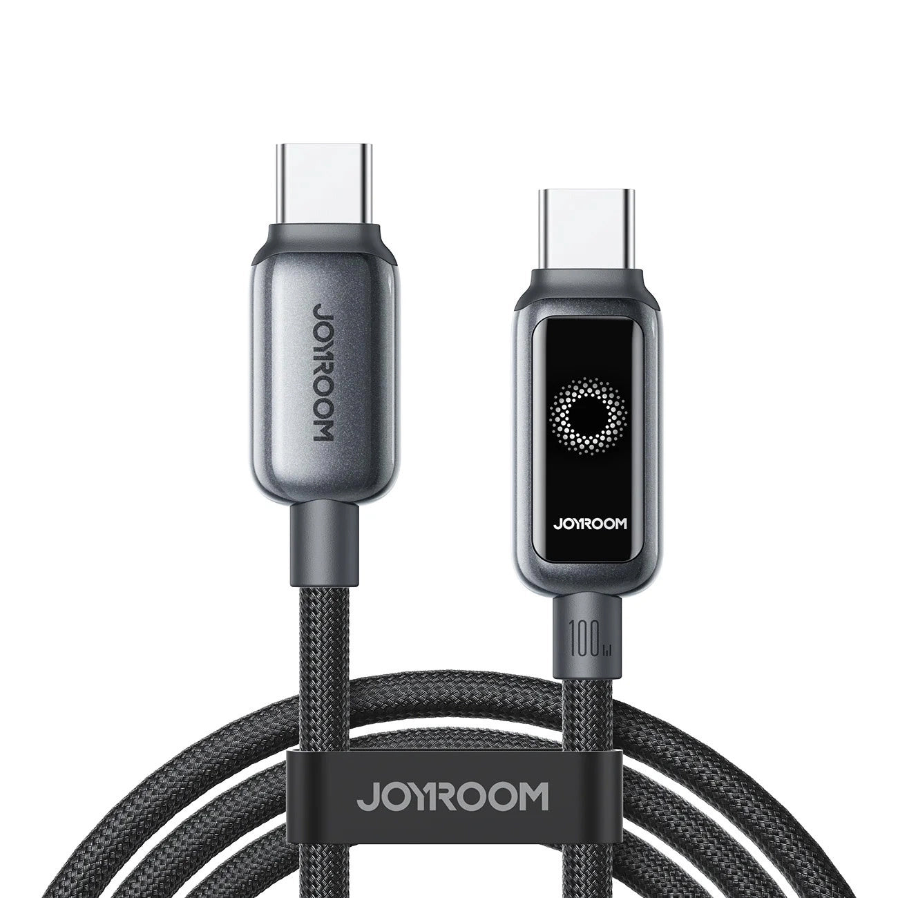 Datový a nabíjecí kabel USB-C - USB-C Joyroom S-A55 StarFlight Display, 100W, 1.2m, černý