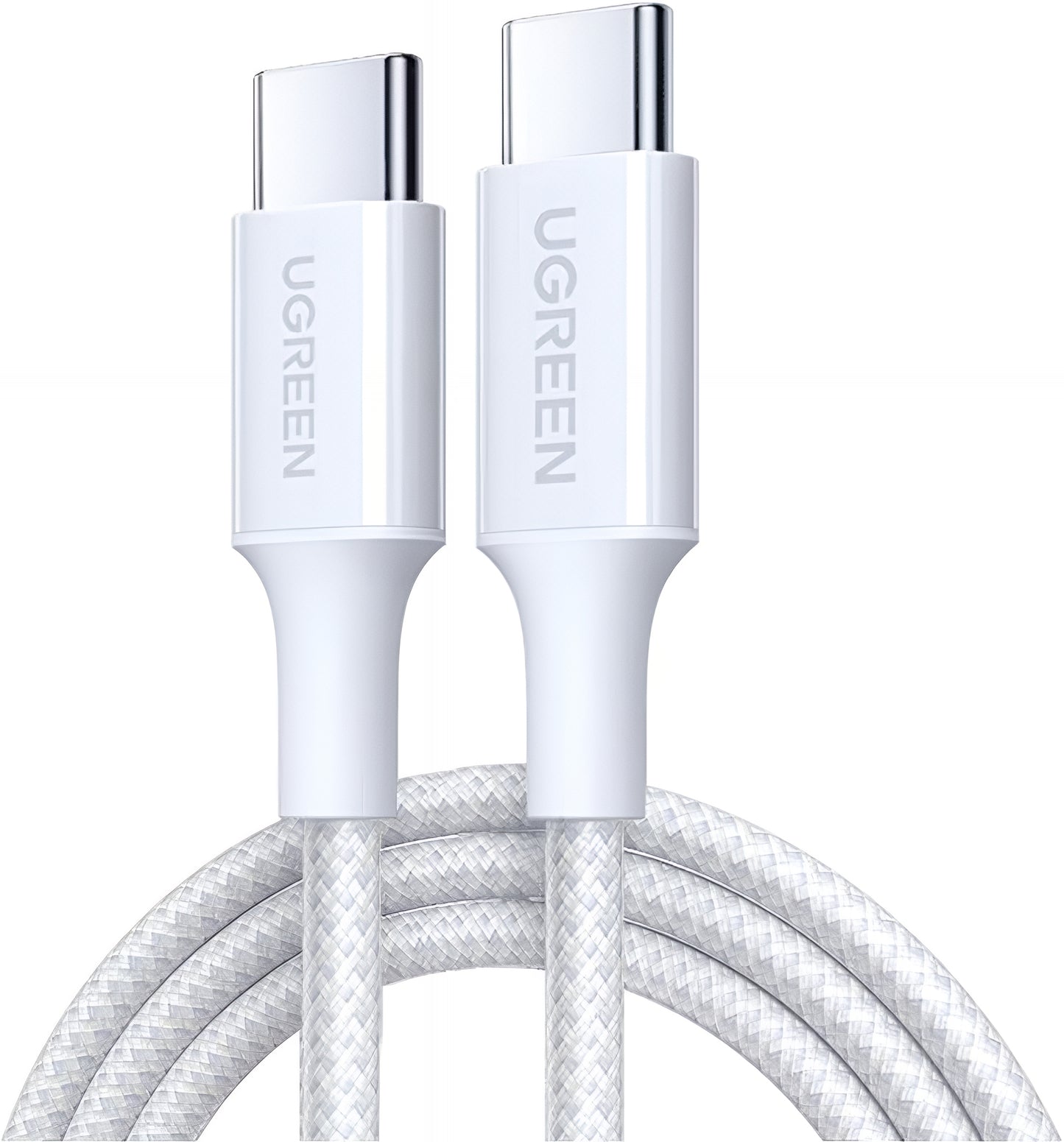 Kabel pro data a nabíjení USB-C - USB-C UGREEN L501, 60W, 2m, bílý