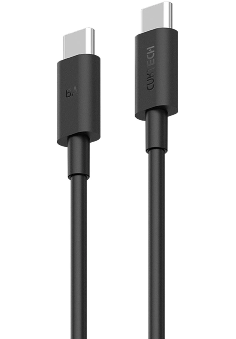 Datový a nabíjecí kabel USB-C - USB-C Cuktech, 240W, 1.5m, Černý CKCTC615NCBK