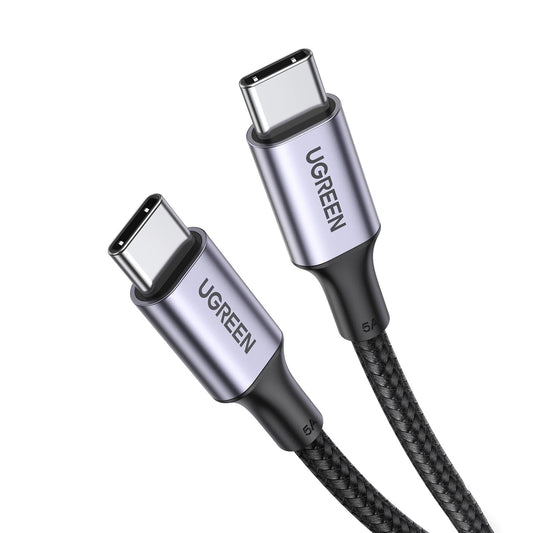 Datový a nabíjecí kabel USB-C - USB-C UGREEN US316, 100W, 0.5m, šedý
