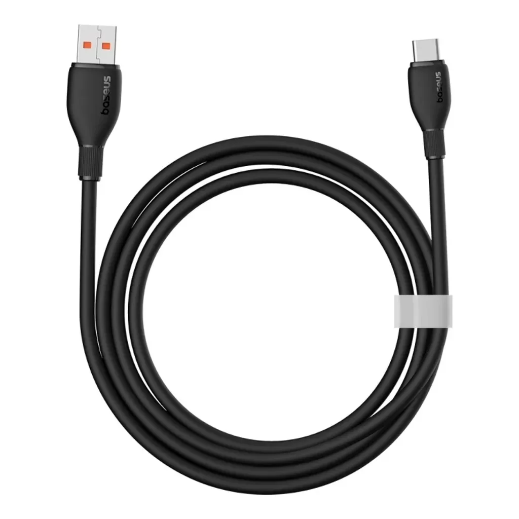Kabel pro data a nabíjení USB-A - USB-C Baseus Pudding, 100W, 1.2m, černý P10355703111-00