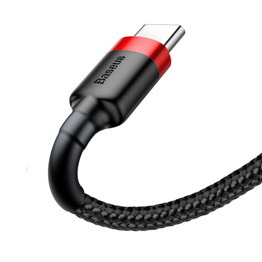 Datový a nabíjecí kabel USB-A - USB-C Baseus Cafule, 60W, 1m, červený CATKLF-B91
