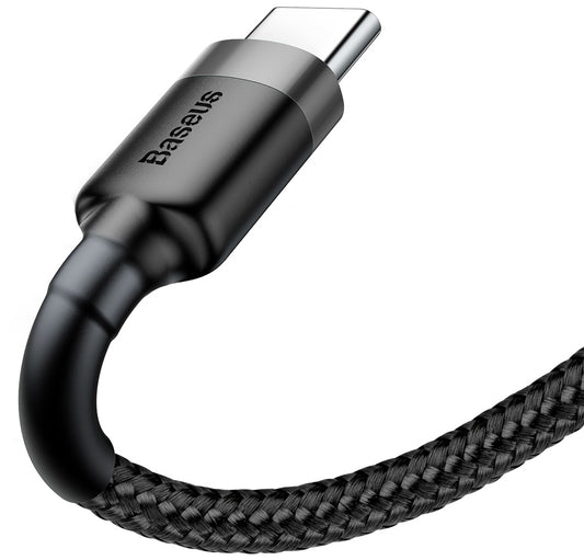 Datový a nabíjecí kabel USB-A - USB-C Baseus Cafule, 60W, 1m, šedý CATKLF-BG1 CATKLF-BG1