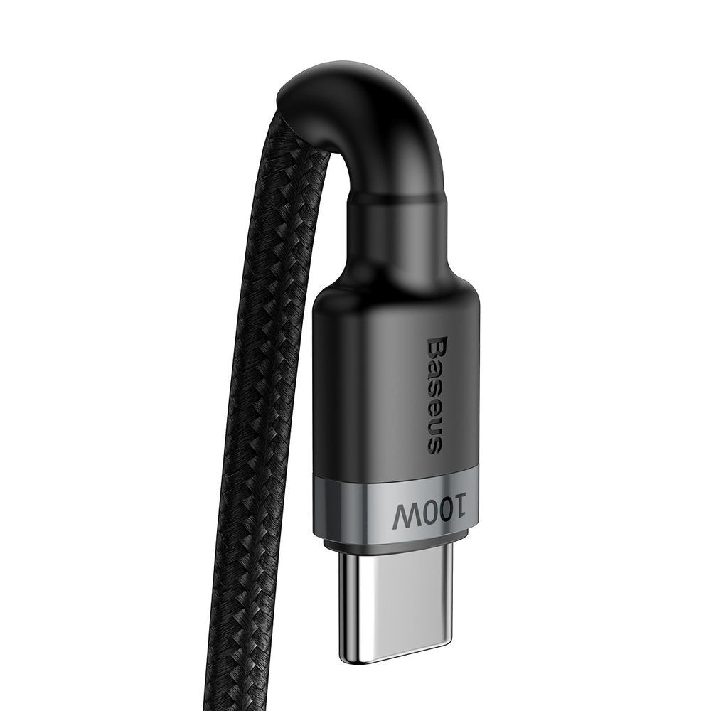 Datový a nabíjecí kabel USB-C - USB-C Baseus Cafule, 100W, 2m, šedý CATKLF-ALG1