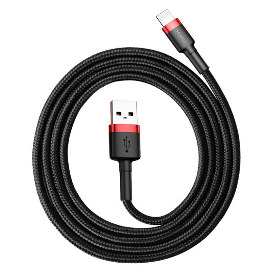 Datový a nabíjecí kabel USB-A - Lightning Baseus Cafule, 18 W, 1 m, černý CALKLF-B19