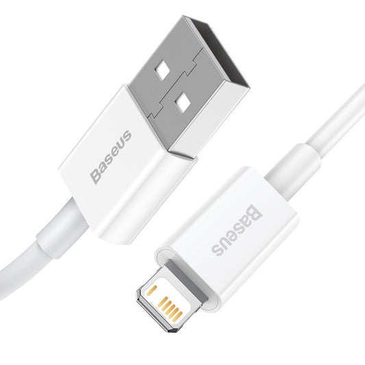 Datový a nabíjecí kabel USB-A - Lightning Baseus Superior Series, 20W, 2m, bílý CALYS-C02
