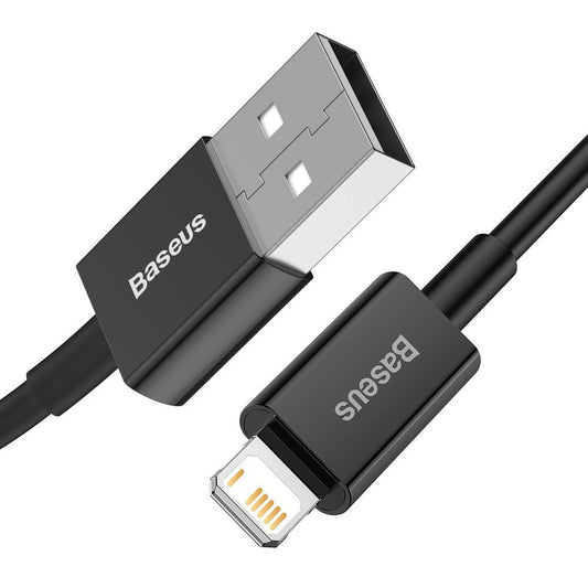 Datový a nabíjecí kabel USB-A - Lightning Baseus Superior Series, 20W, 2m, černý CALYS-C01