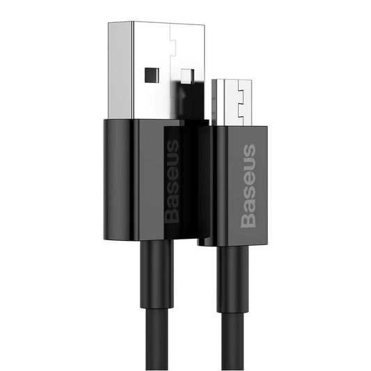 Datový a nabíjecí kabel USB-A - microUSB Baseus Superior Series, 18W, 1m, černý CAMYS-01