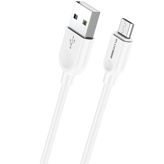 Datový a nabíjecí kabel USB-A na microUSB BLUE Power BM2BX14 LinkJet, 18 W, 2 m, bílý