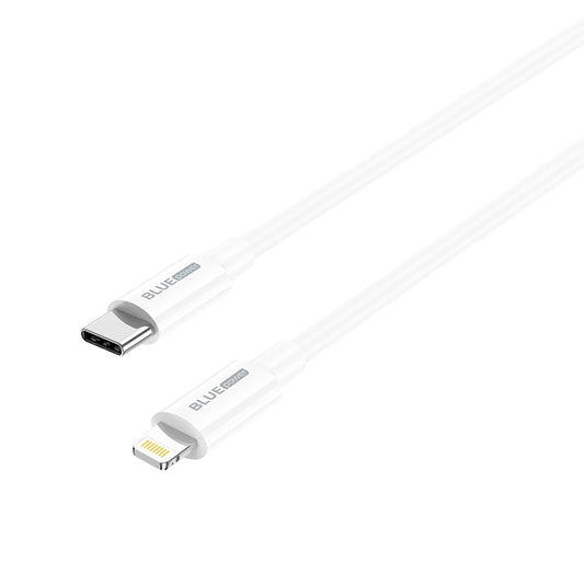 Datový a nabíjecí kabel USB-C - Lightning BLUE Power BBX36, 18 W, 1 m, bílý