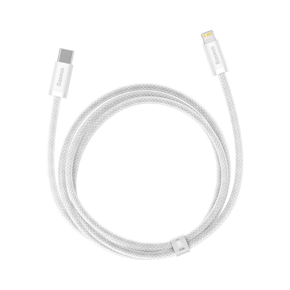 Datový a nabíjecí kabel USB-C - Lightning Baseus Dynamic Fast Charging, 20 W, 2 m, bílý CALD000102