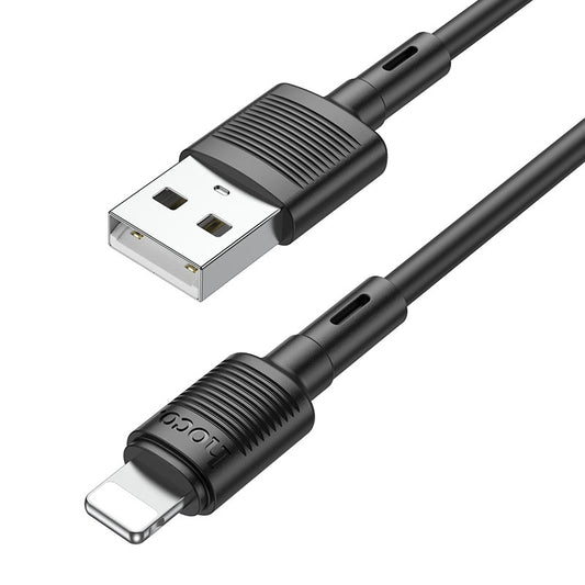 Datový a nabíjecí kabel USB-A - Lightning HOCO X83 Victory, 18W, 1m, černý