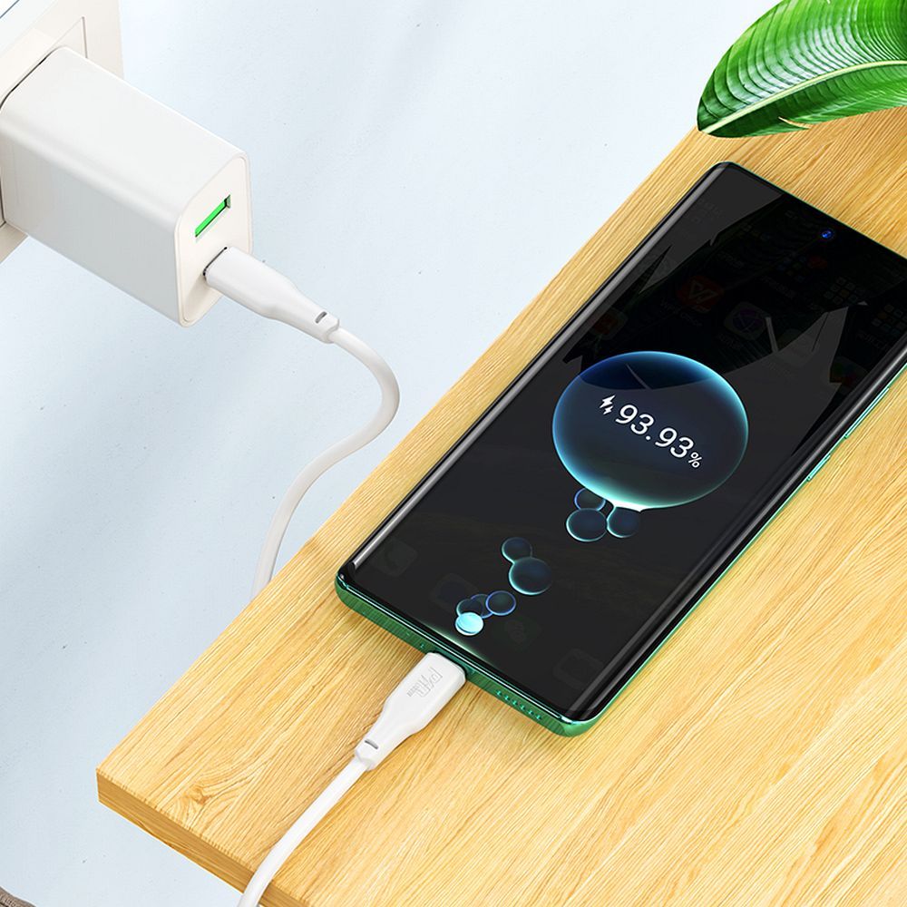 Datový a nabíjecí kabel USB-C - USB-C HOCO X93 USB-C, 100 W, 2 m, bílý