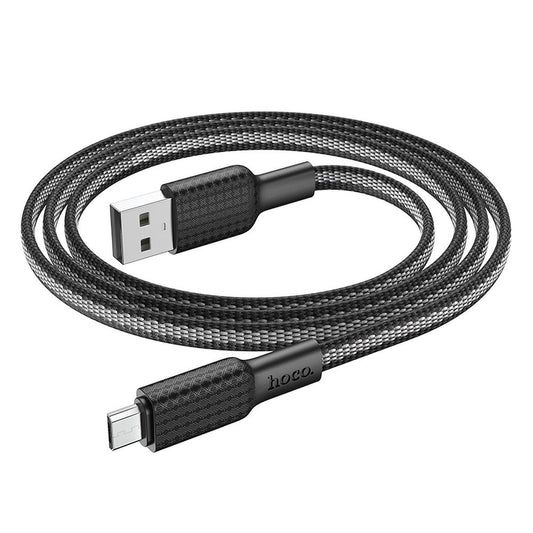 HOCO X69 USB-A - microUSB datový a nabíjecí kabel, 18 W, 1 m, černý