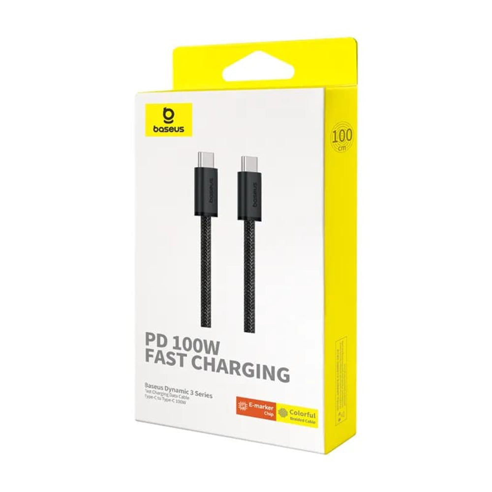 Datový a nabíjecí kabel USB-C - USB-C Baseus Dynamic 3 Series, 100 W, 2 m, černý P10367000111-01