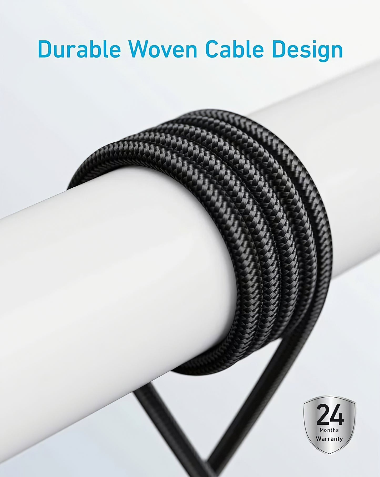 Datový a nabíjecí kabel USB-C - USB-C Anker 310, 240W, 0.9m, Černý A81D5H11