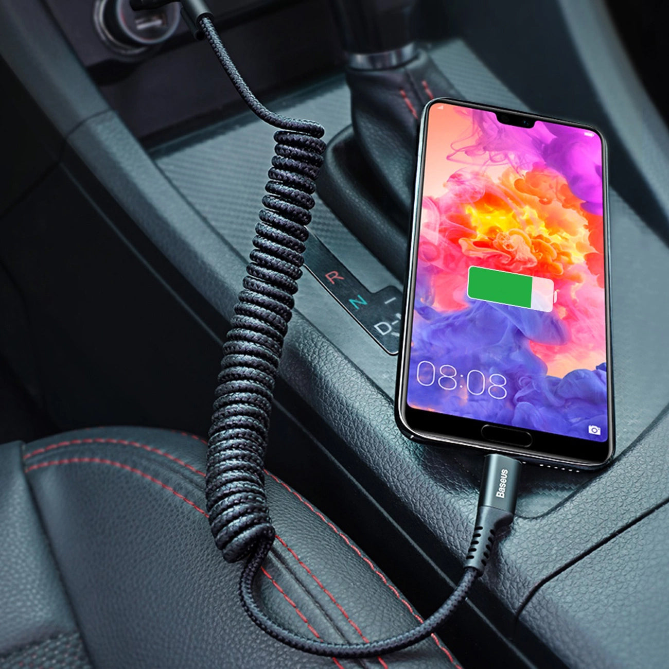 Datový a nabíjecí kabel USB-A - USB-C Baseus s rybím okem, 18 W, 1 m, černý CATSR-01 CATSR-01