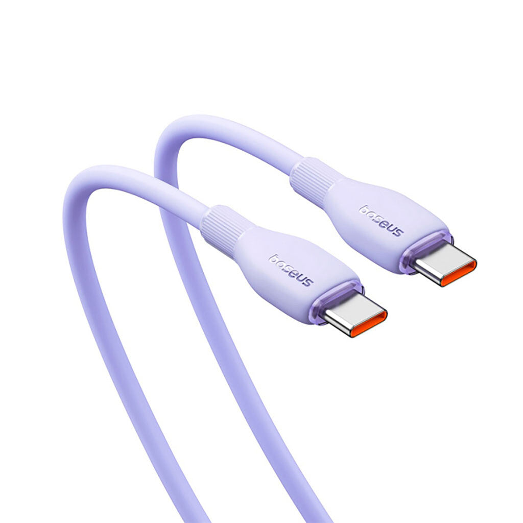 Datový a nabíjecí kabel USB-C - USB-C Baseus Pudding, 100W, 1.2m, Fialový P10355702511-00
