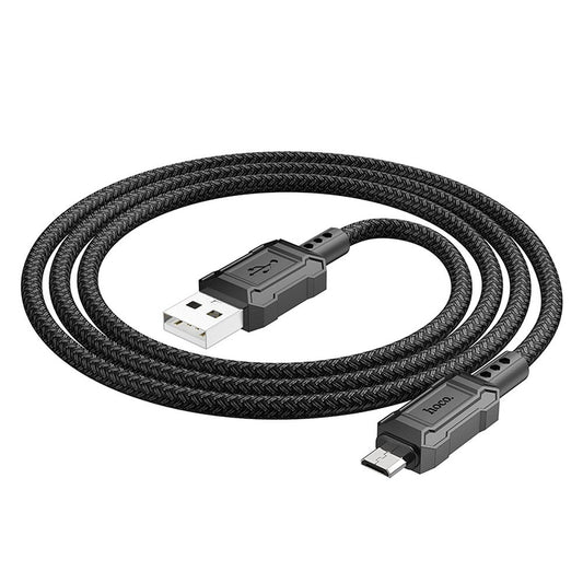Datový a nabíjecí kabel USB-A - microUSB HOCO Leader X94, 18W, 1m, Černý