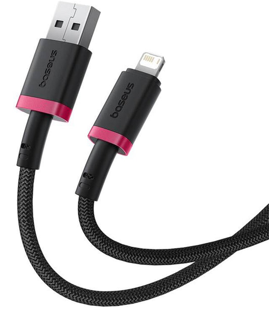 USB-A to Lightning Data and Charging Cable Baseus Dura Series, 18W, 1m, Red P10377801U01-01