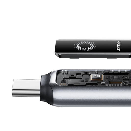Datový a nabíjecí kabel USB-A - Lightning Joyroom S-A55 StarFlight Display, 18W, 1.2m, černý