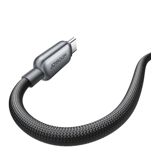 Datový a nabíjecí kabel USB-C - USB-C Joyroom S-A55 StarFlight Display, 100W, 1.2m, černý