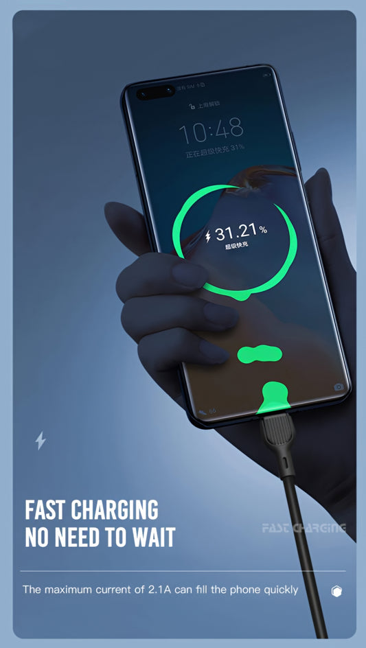 Datový a nabíjecí kabel USB-A - USB-C XO Design NB200, 10W, 1m, černý