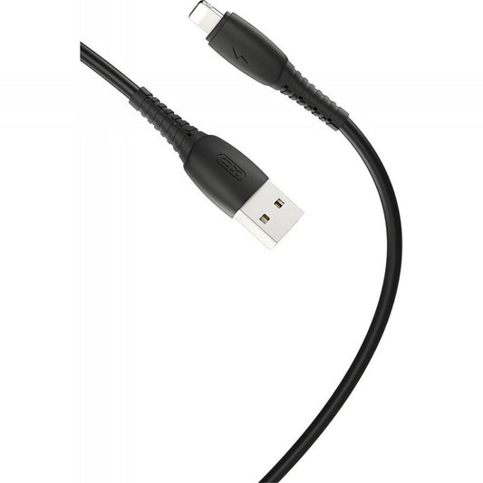 Datový a nabíjecí kabel USB-A - Lightning XO Design NB-P163, 18W, 1m, Černý