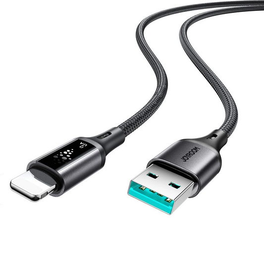 Datový a nabíjecí kabel USB-A - Lightning Joyroom S-A60 StarTalk, 18W, 1.2m, černý
