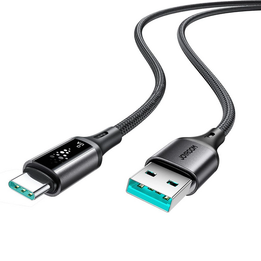 Datový a nabíjecí kabel USB-A - USB-C Joyroom S-A60 StarTalk, 18W, 1.2m, černý