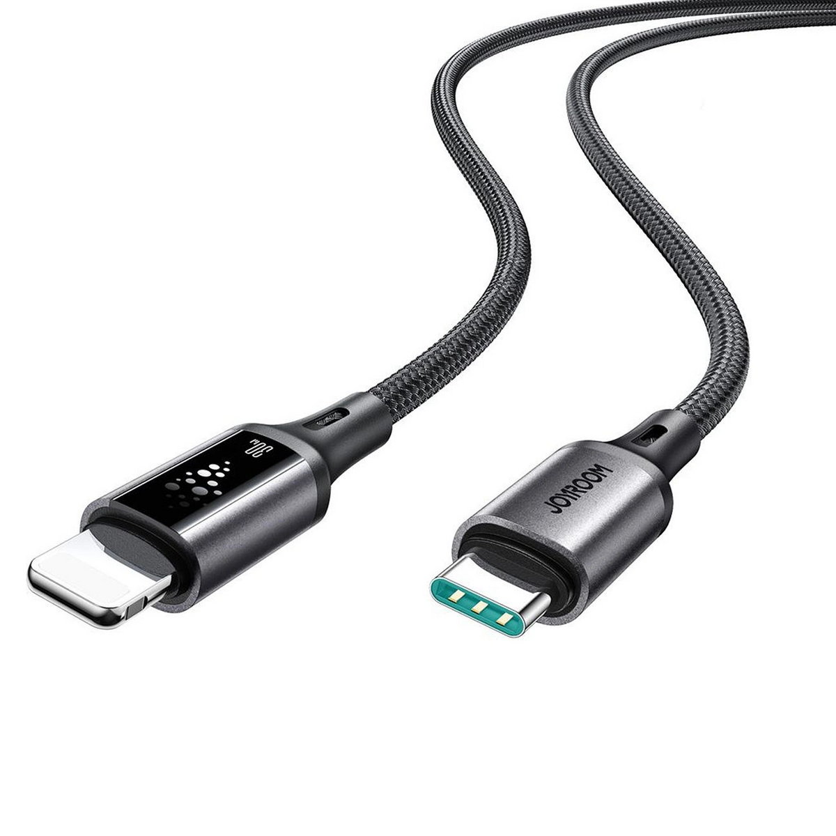 Datový a nabíjecí kabel USB-C - Lightning Joyroom S-A60 StarTalk, 30W, 1.2m, černý