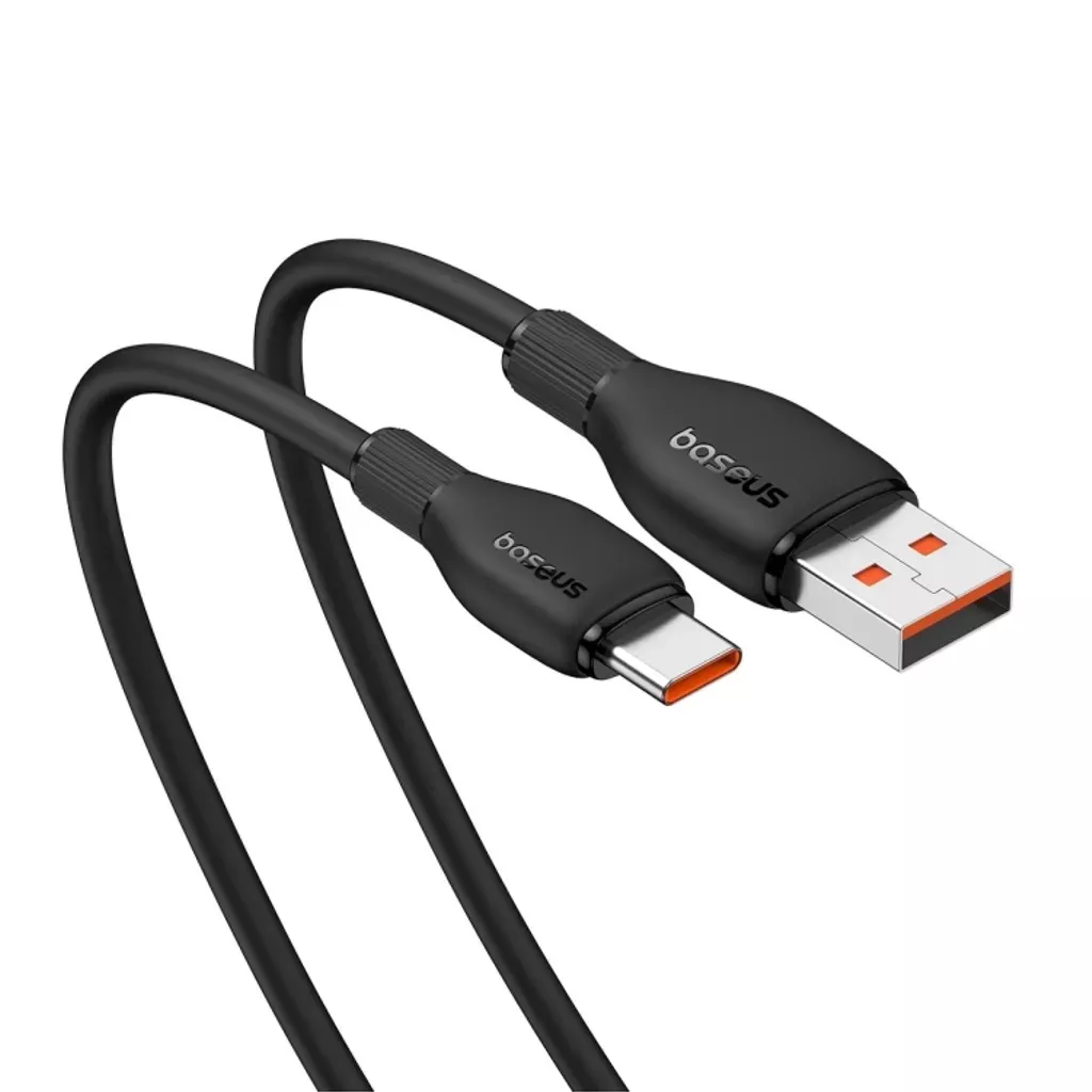 Kabel pro data a nabíjení USB-A - USB-C Baseus Pudding, 100W, 1.2m, černý P10355703111-00