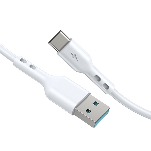 Datový a nabíjecí kabel USB-A - USB-C BWOO BO-X172C-2M, 15W, 2m, bílý