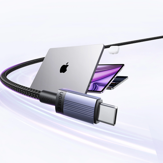 Datový a nabíjecí kabel USB-C - USB-C UGREEN, 100W, 2m, černý
