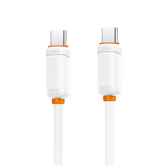 Datový a nabíjecí kabel USB-C - USB-C XO Design NB-Q298, 240W, 1m, bílý