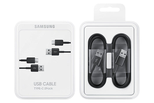Datový a nabíjecí kabel Samsung z USB-A na USB-C, balení 2, 25 W, 1,5 m, černý EP-DG930MBEGGWWWW