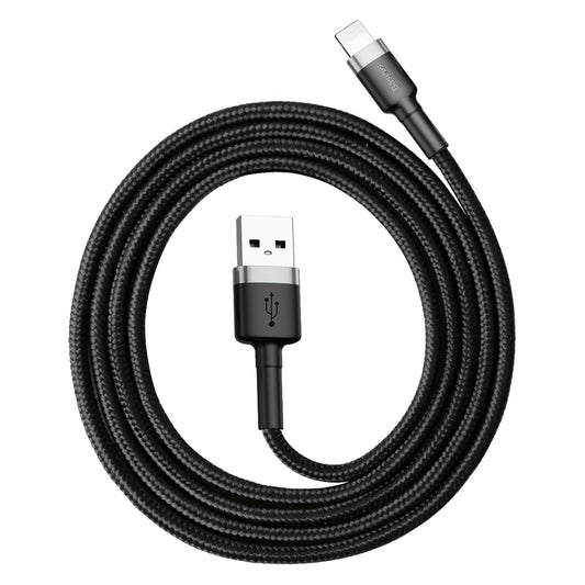 Datový a nabíjecí kabel USB-A - Lightning Baseus Cafule, 18W, 1m, šedý CALKLF-BG1