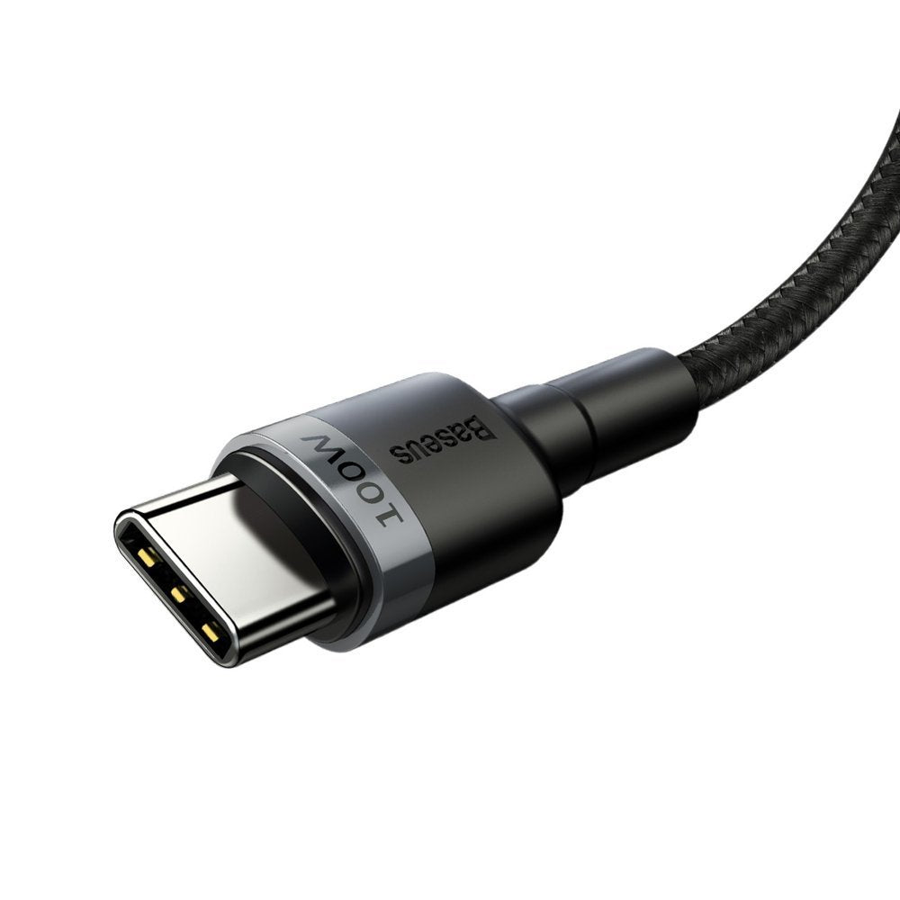 Datový a nabíjecí kabel USB-C - USB-C Baseus Cafule, 100W, 2m, šedý CATKLF-ALG1