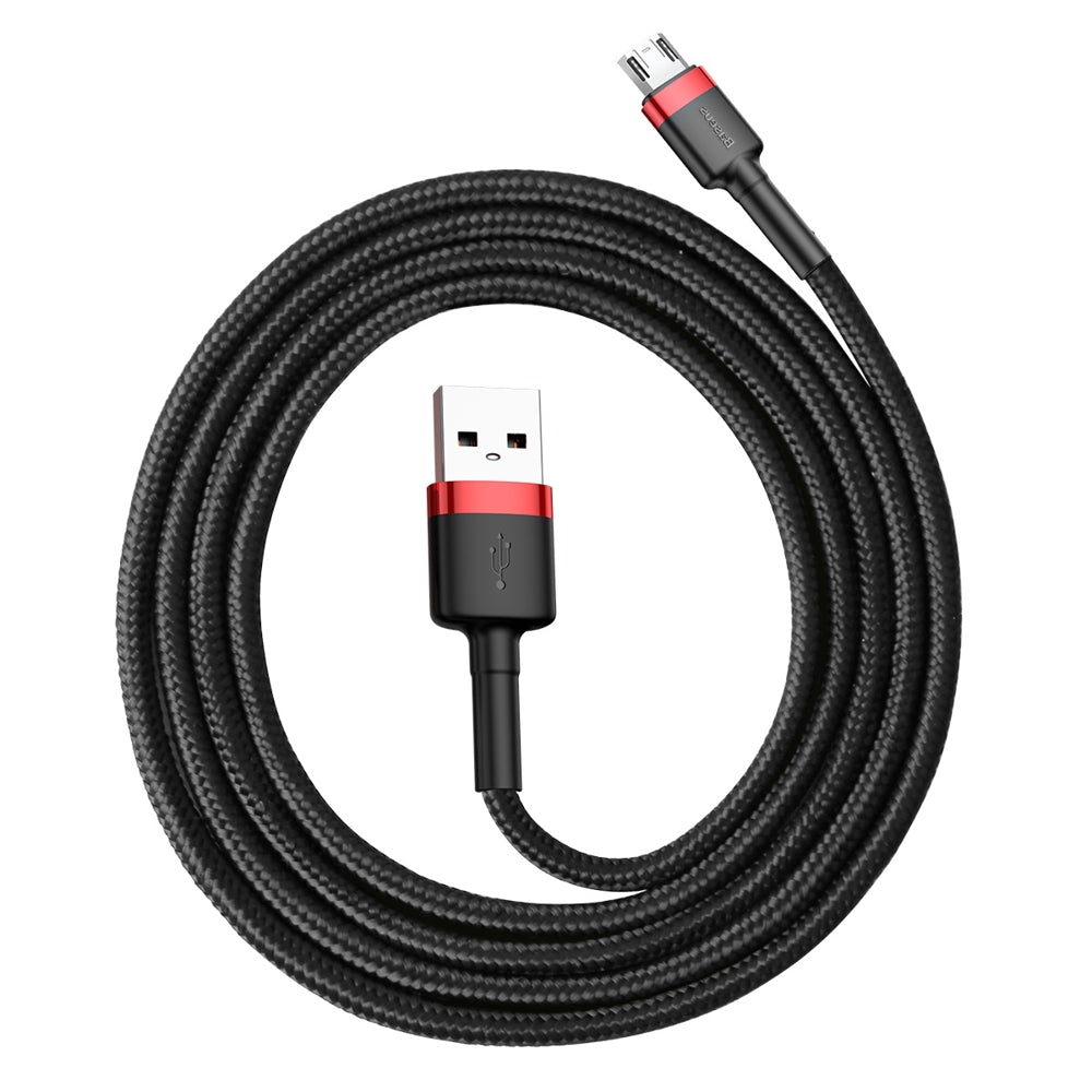 Datový a nabíjecí kabel USB-A - microUSB Baseus Cafule, 18W, 1m, červený CAMKLF-B91