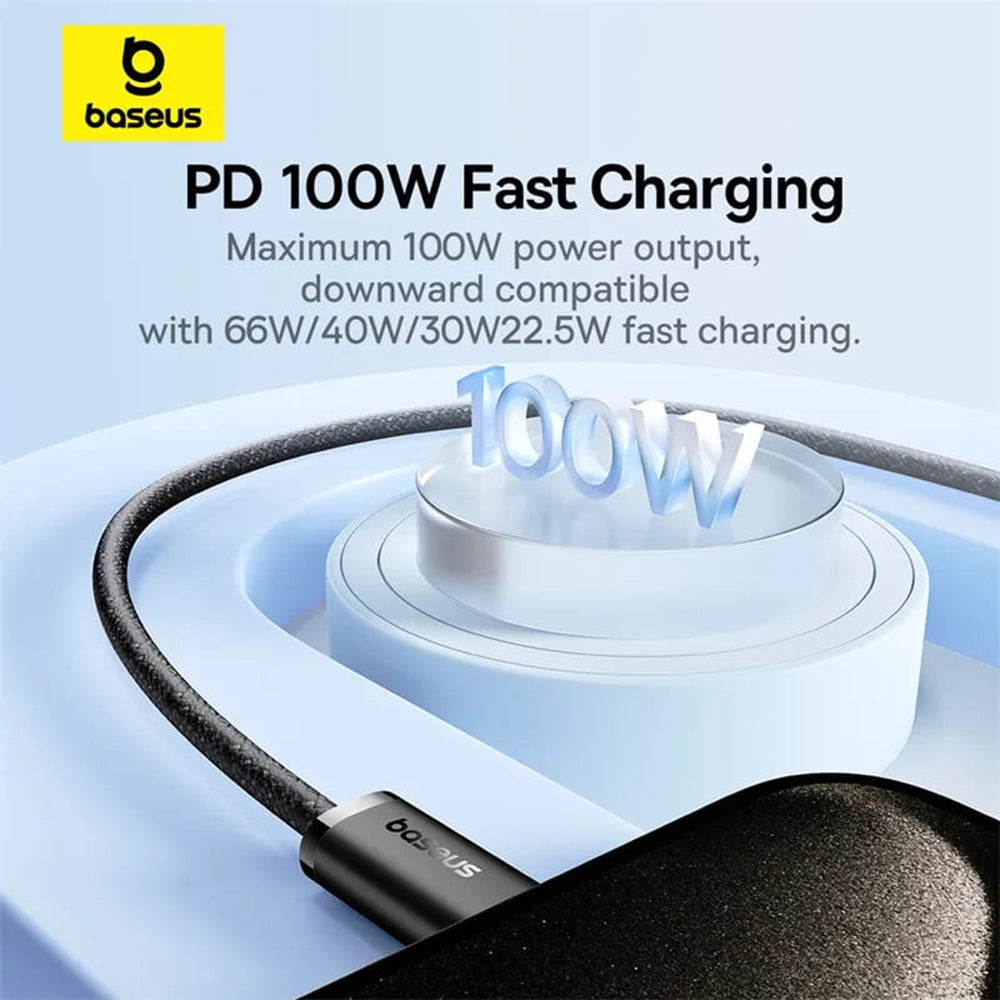 Datový a nabíjecí kabel USB-C - USB-C Baseus Dynamic 3 Series, 100 W, 2 m, černý P10367000111-01