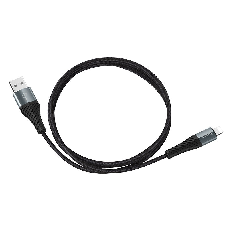 HOCO X38 Cool USB-A - Lightning Data and Charging Cable HOCO X38 Cool, 18W, 1m, Black
