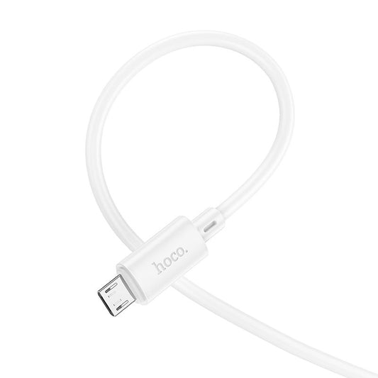 HOCO X88 USB-A - datový a nabíjecí kabel microUSB, 18 W, 1 m, bílý