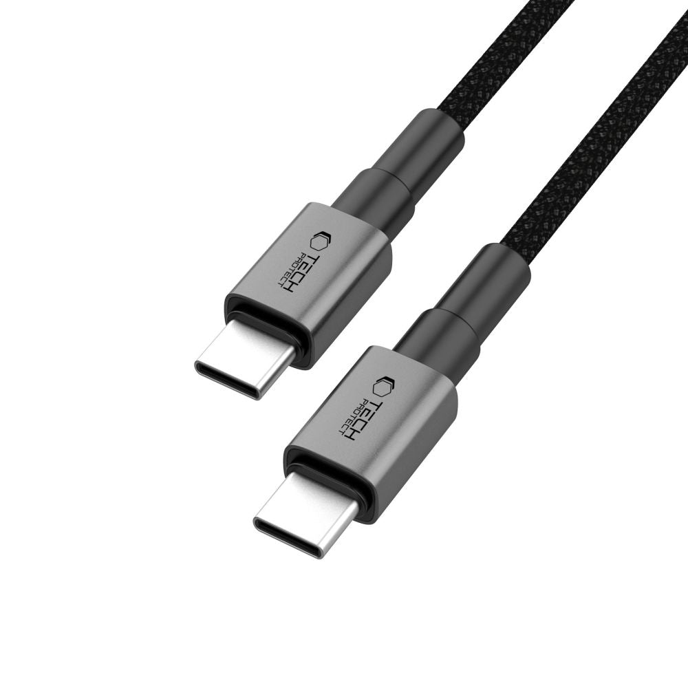 USB-C Data and Charging Cable - USB-C Tech-Protect Ultraboost DNA, 60W, 0.5m, Gray