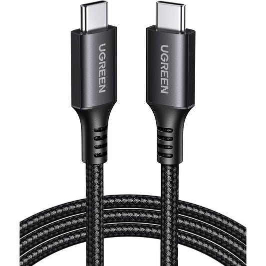 Datový a nabíjecí kabel USB-C - USB-C UGREEN US567, 60W, 1m, šedý