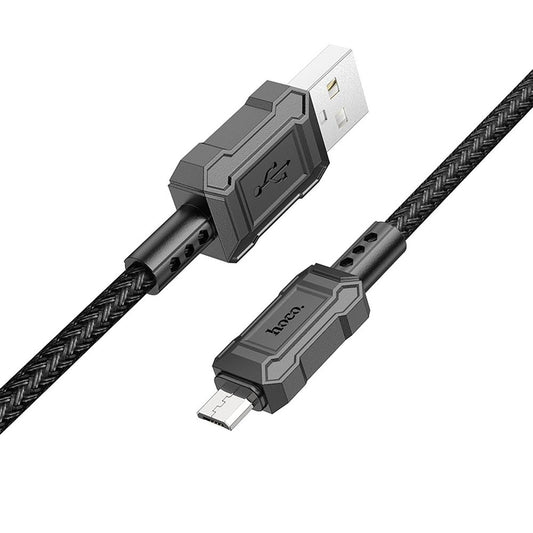 Datový a nabíjecí kabel USB-A - microUSB HOCO Leader X94, 18W, 1m, Černý