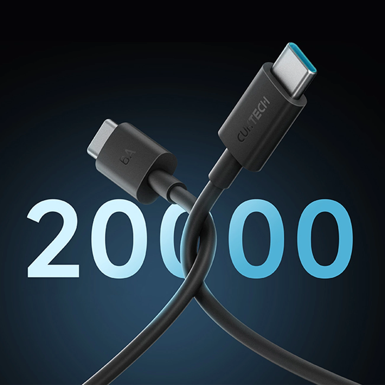 Datový a nabíjecí kabel USB-C - USB-C Cuktech, 240W, 1.5m, Černý CKCTC615NCBK