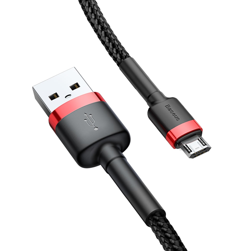 Datový a nabíjecí kabel USB-A - microUSB Baseus Cafule, 18W, 1m, červený CAMKLF-B91